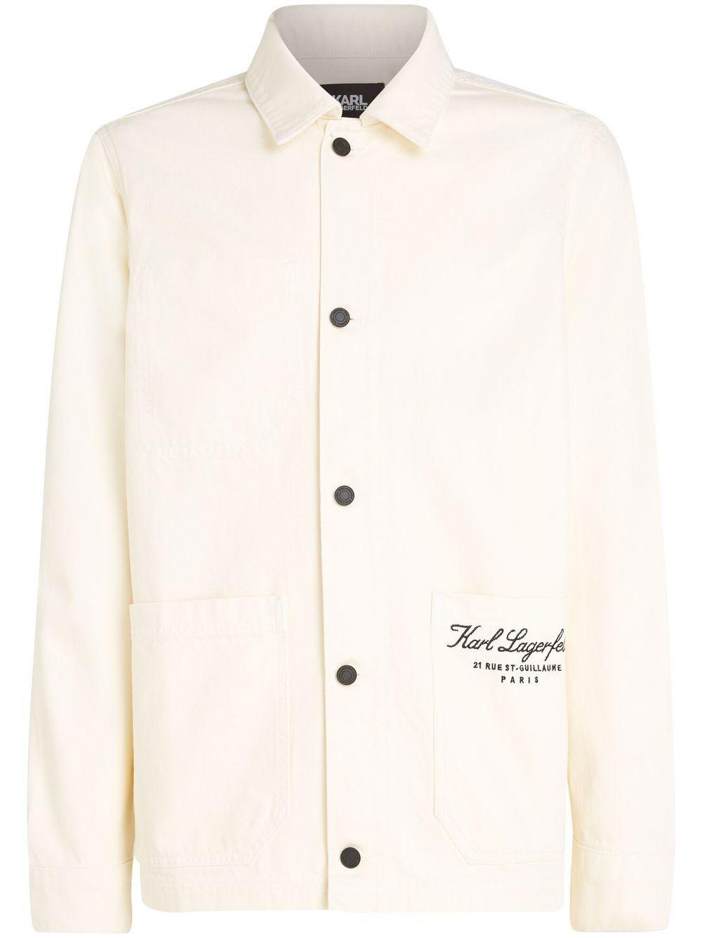 Karl Lagerfeld Hotel Karl Overshirt Jacket in Natural for Men | Lyst