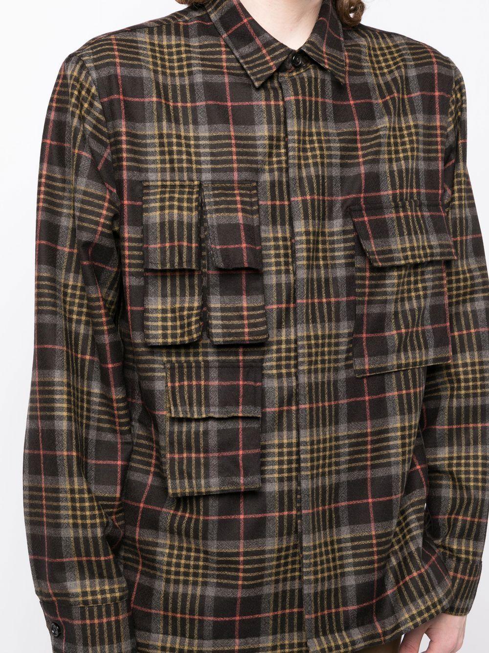 Paul Smith Plaid-check Patch-pocket Shirt in Black for Men | Lyst