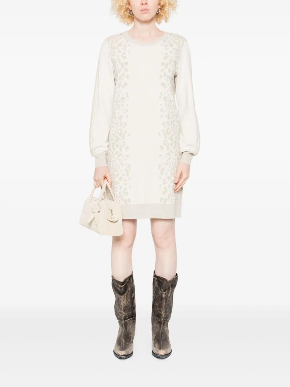 Jumper Dress Liu Jo Leopard Dress Sukienka Liu Jo Sport Kolor