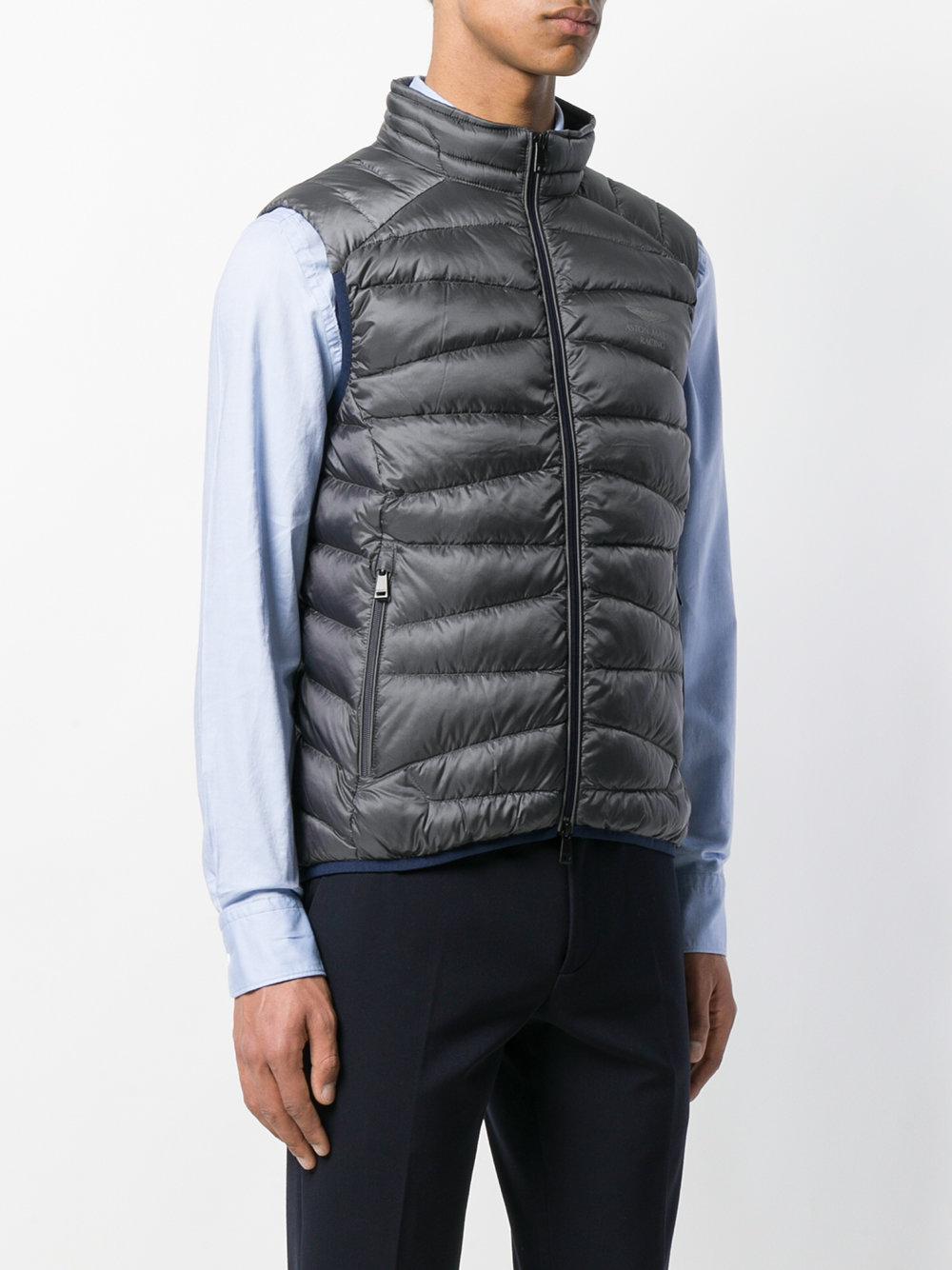 Hackett Synthetic Aston Martin Racing Gilet in Grey (Gray) for Men - Lyst