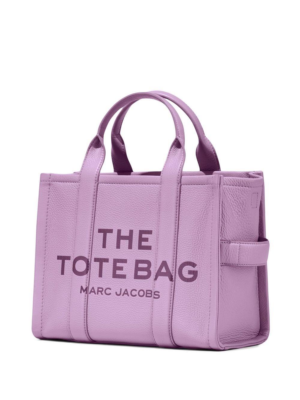 Marc Jacobs The Leather Small Tote Bag in Purple | Lyst