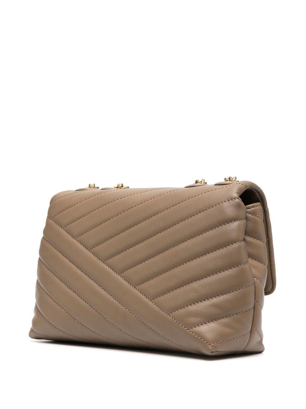 Tory Burch Kira Quilted Crossbody Bag in Brown | Lyst
