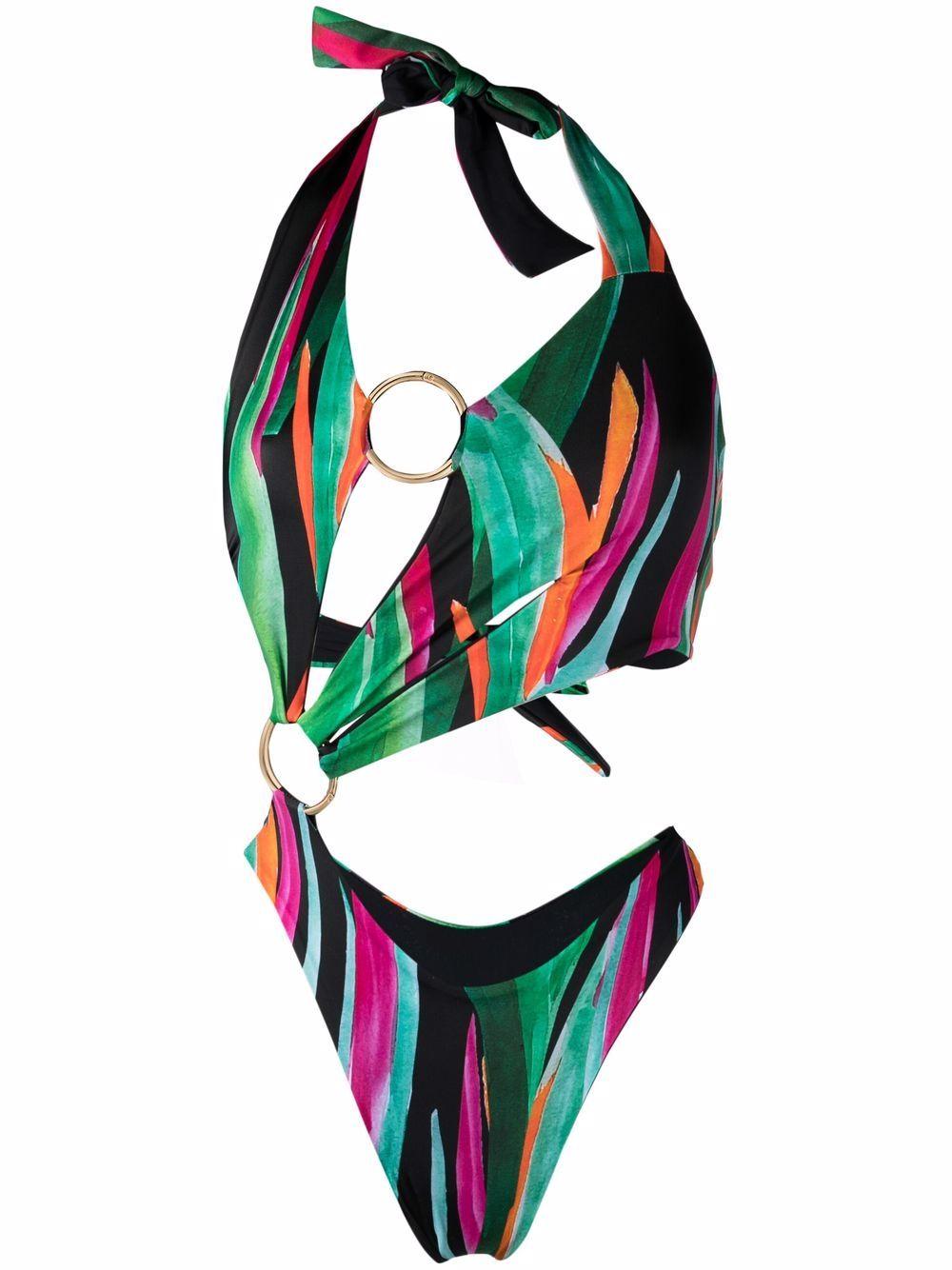 鈴木楽器 Louisa Ballou 合成繊維 Birds Of Paradise ワンピース水着 カラー グリーン 10 クーポン