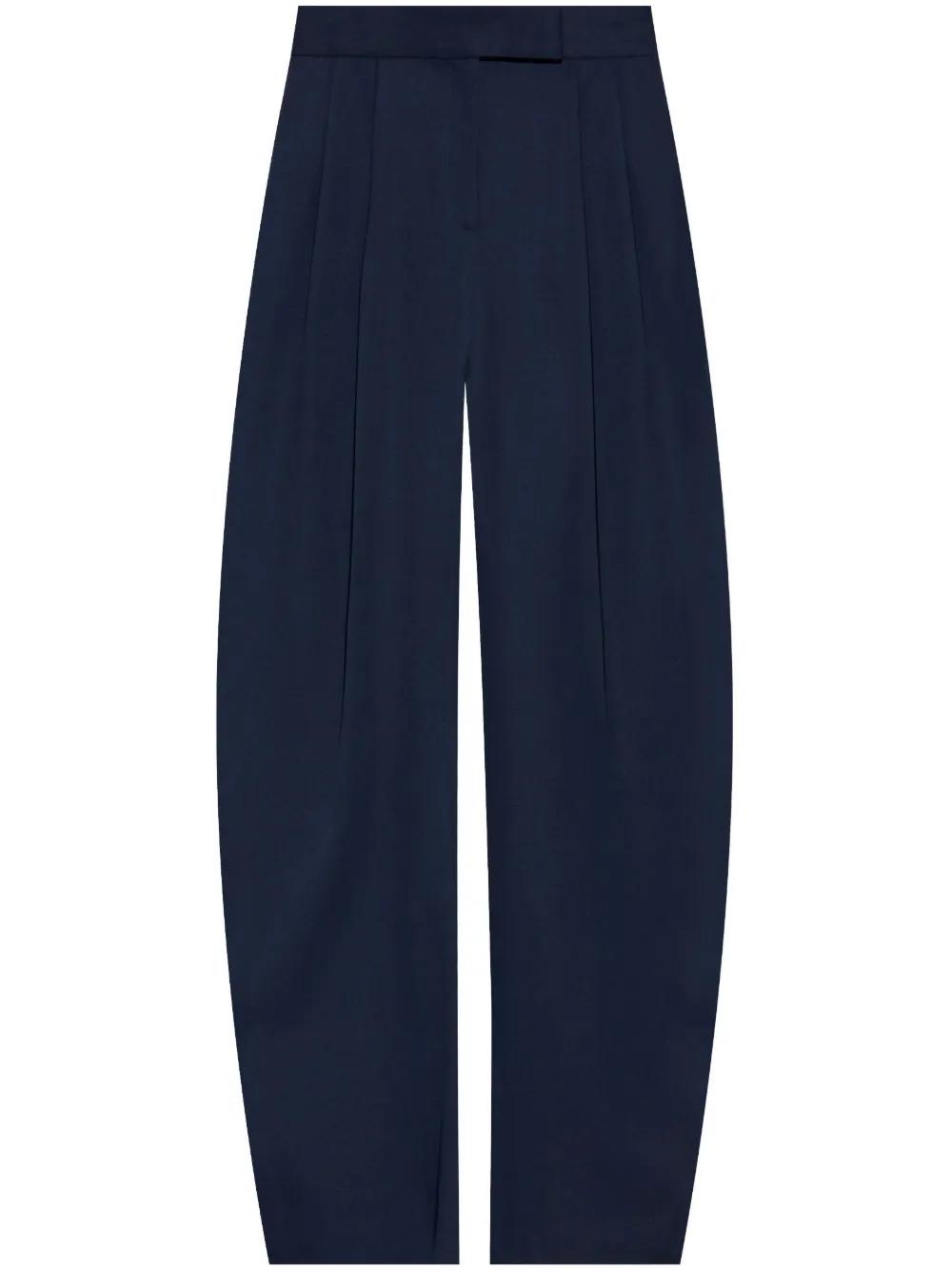 パンツ THE ATTICO Palazzo pants Printed silk twill palazzo pants in multicoloured - The