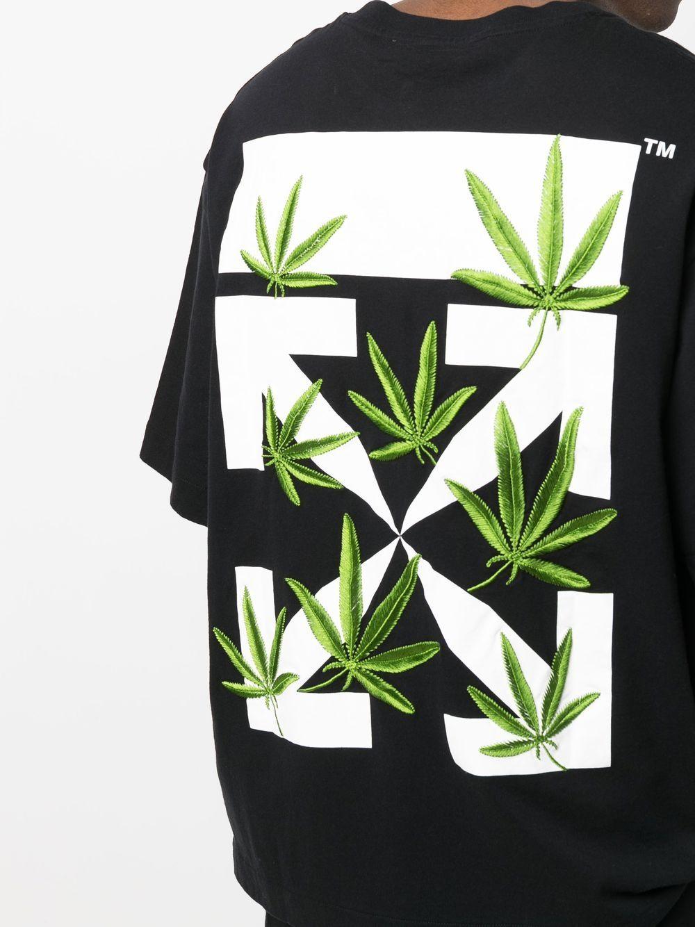 Off-White c/o Virgil Abloh Cotton Weed Arrows-print T-shirt in 
