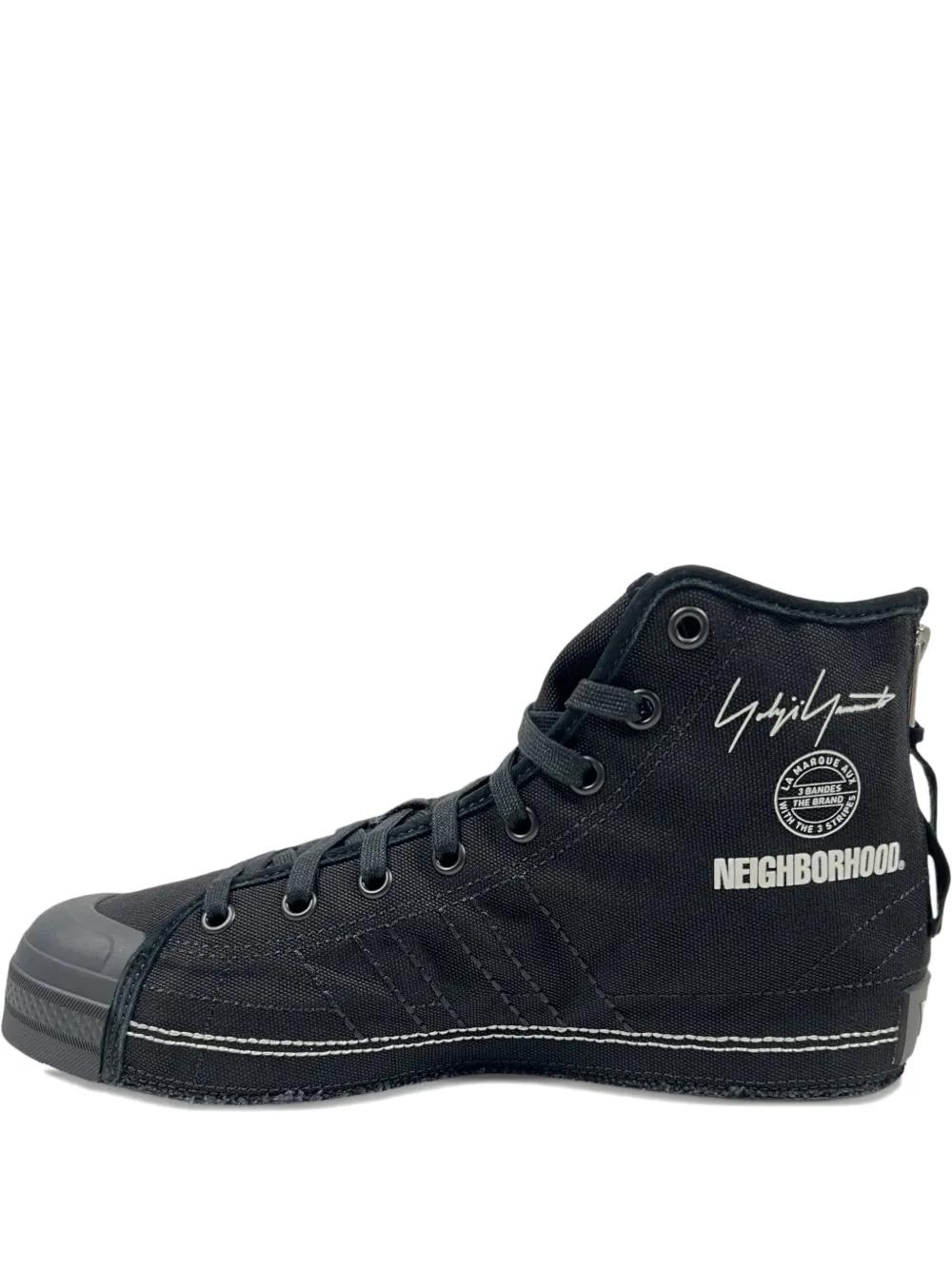 Y-3 ハイカットスニーカー ホワイト/ブラック Y-3 ハイカット スニーカー | ブラック | FARFETCH JP