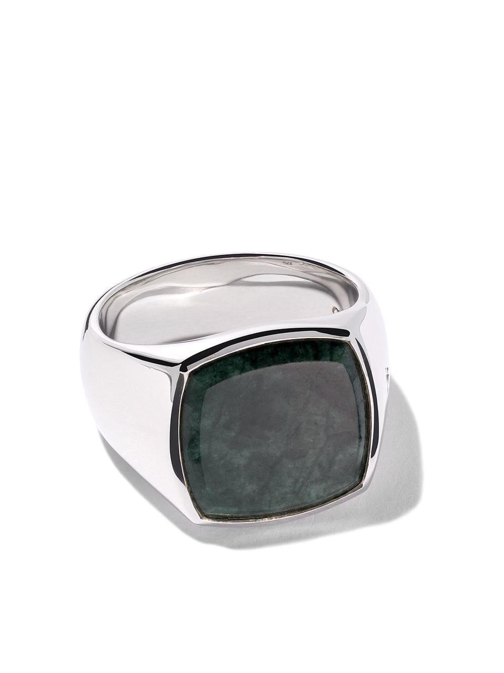 Tom Wood Cushion Green Marble Ring for Men - Lyst