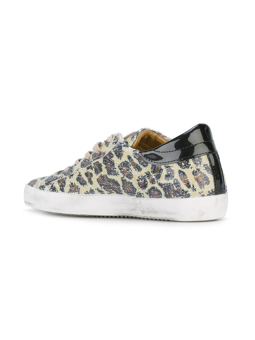 philippe model leopard sneakers
