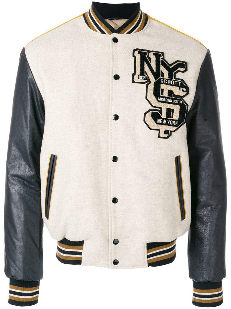 schott nyc varsity jacket
