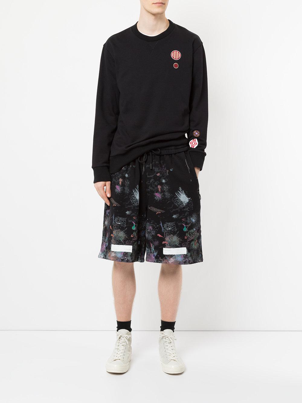 Off-White c/o Virgil Abloh Diag Galaxy Shorts in Black for Men | Lyst