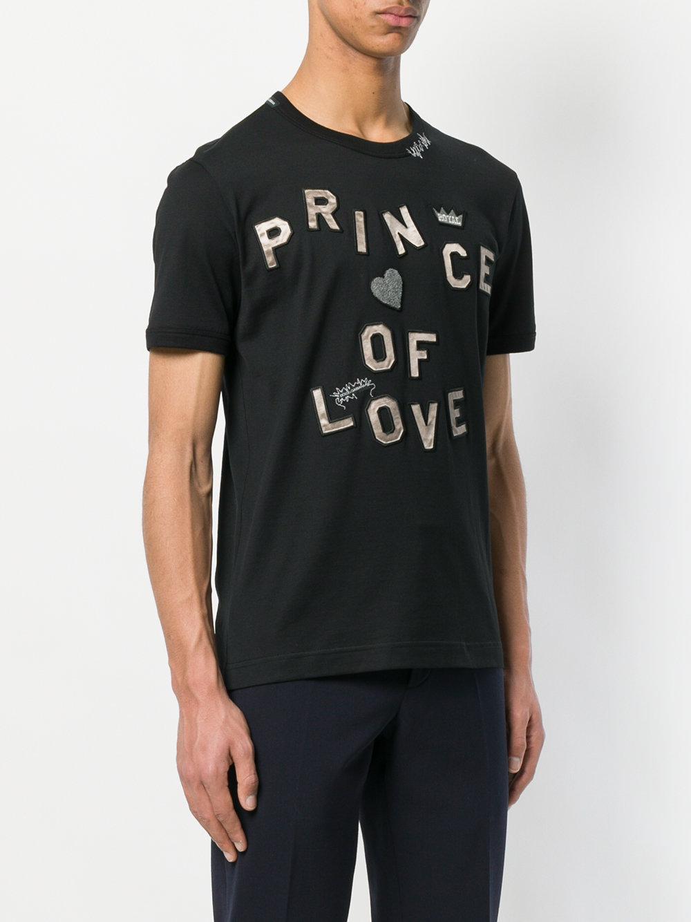 Dolce Gabbana Prince Of Love T shirt in Black for Men Lyst