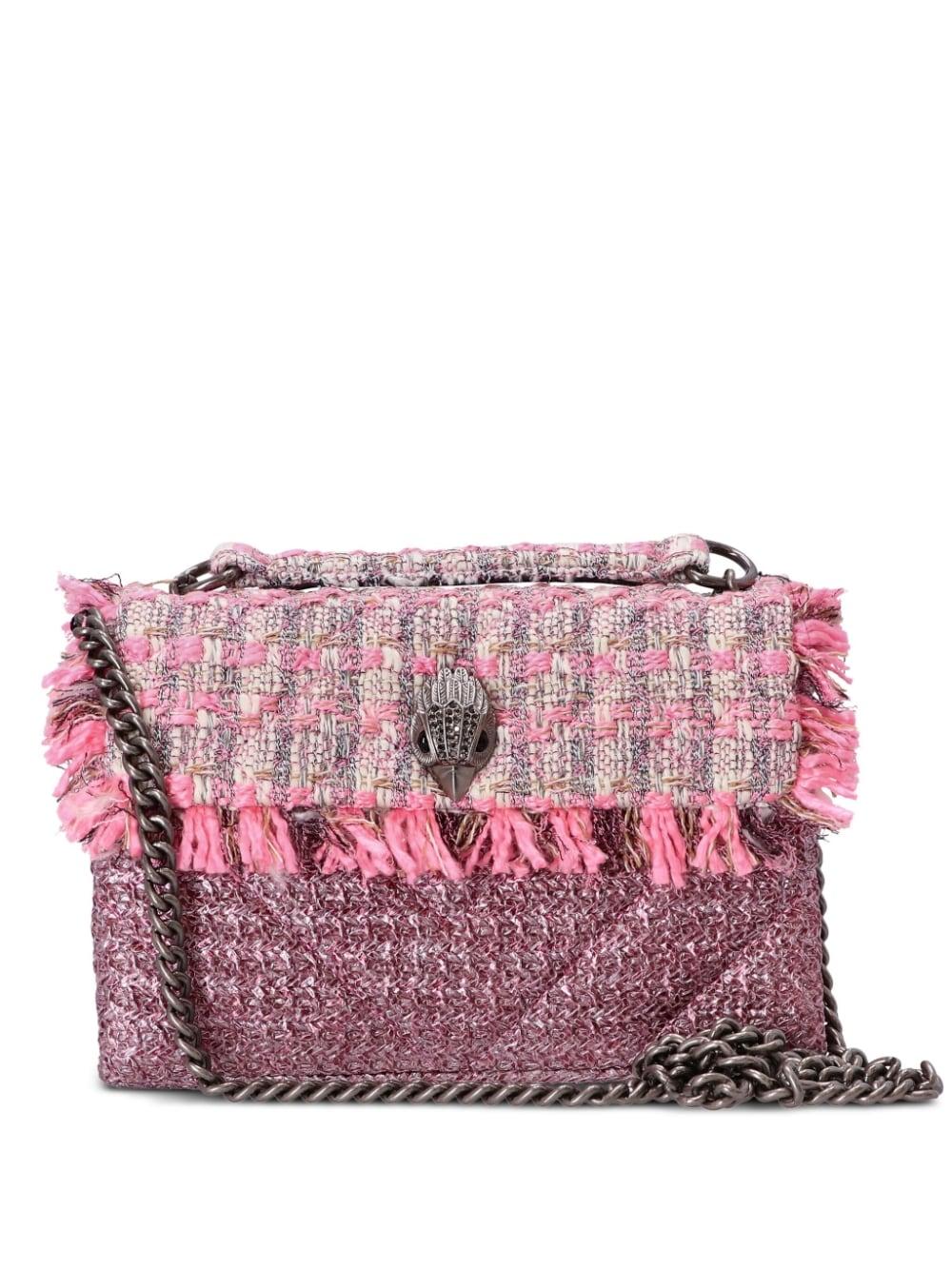 Kurt Geiger Kensington Medium Raffia Bag in Pink | Lyst
