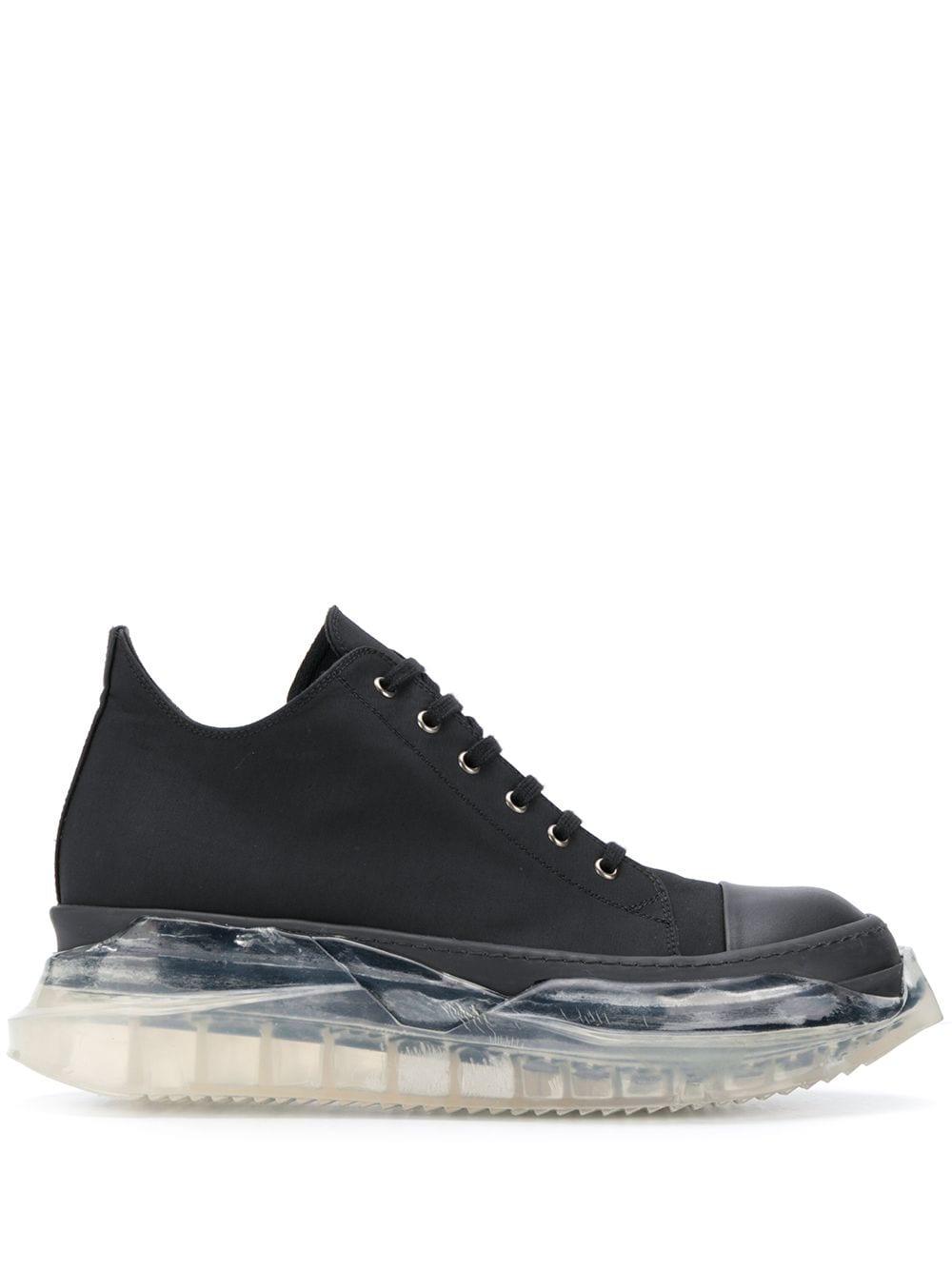 靴 RICK OWENS / CLEAR SOLE SNEAKER Rick Owens Clear Sole Sneakers in Black for Men | Lyst