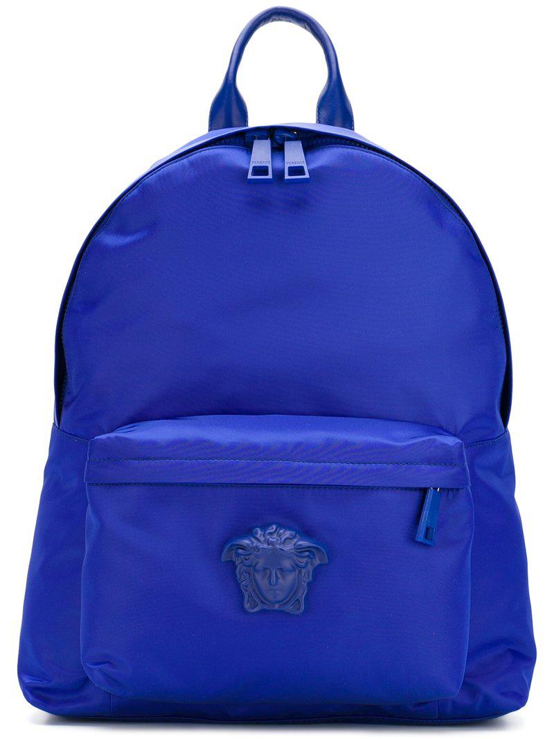 Versace Medusa Backpack in Blue for Men | Lyst