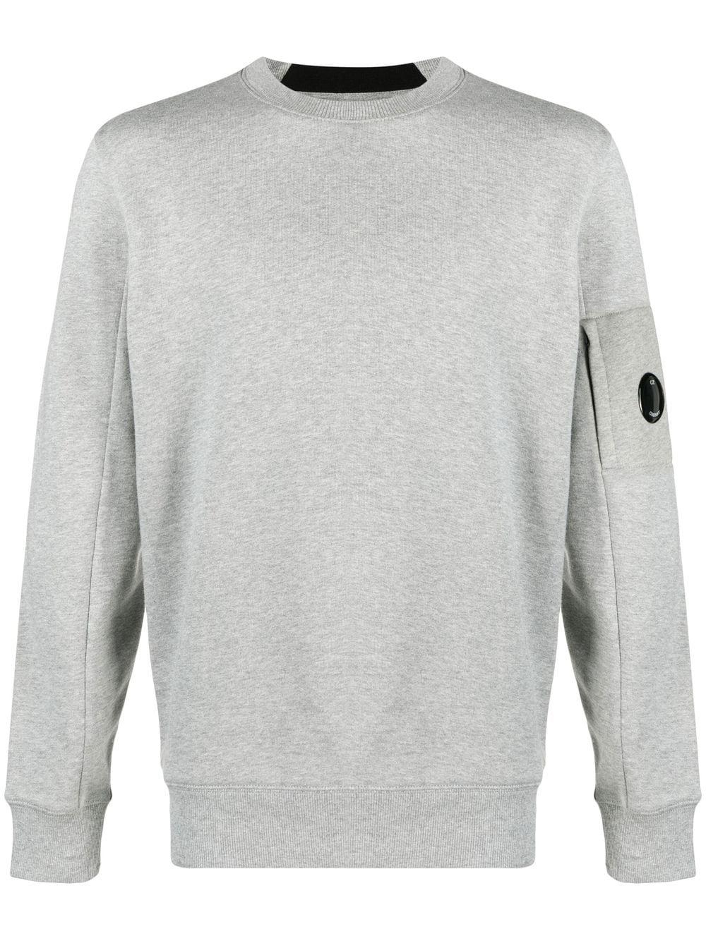 C.P. Company Logo-patch Detail Knit Jumper in Gray for Men | Lyst