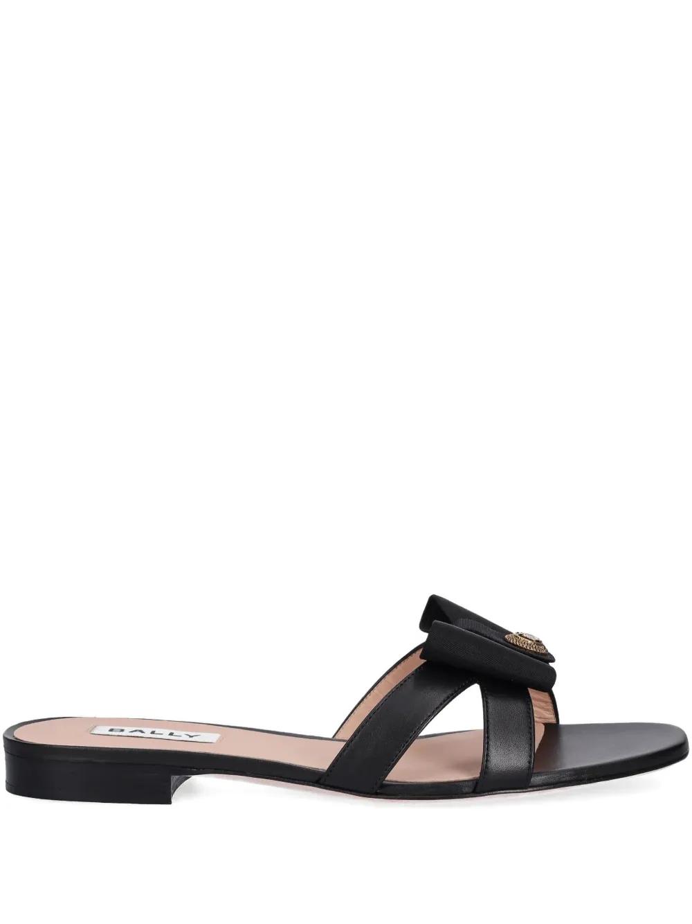 【BALLY】★送料関税込★Salis フラットサンダル レザー Bally Salis サンダル | ブラウン | FARFETCH JP