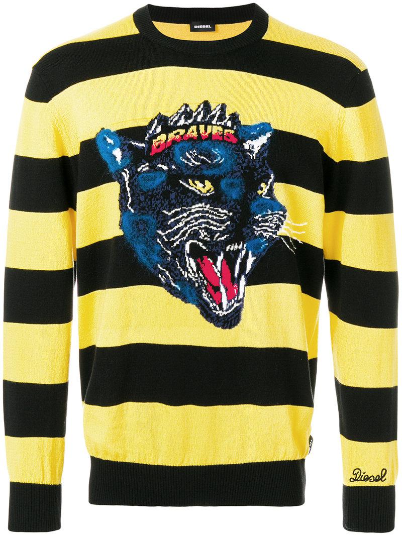 DIESEL K panthy Sweater in Yellow for Men Lyst
