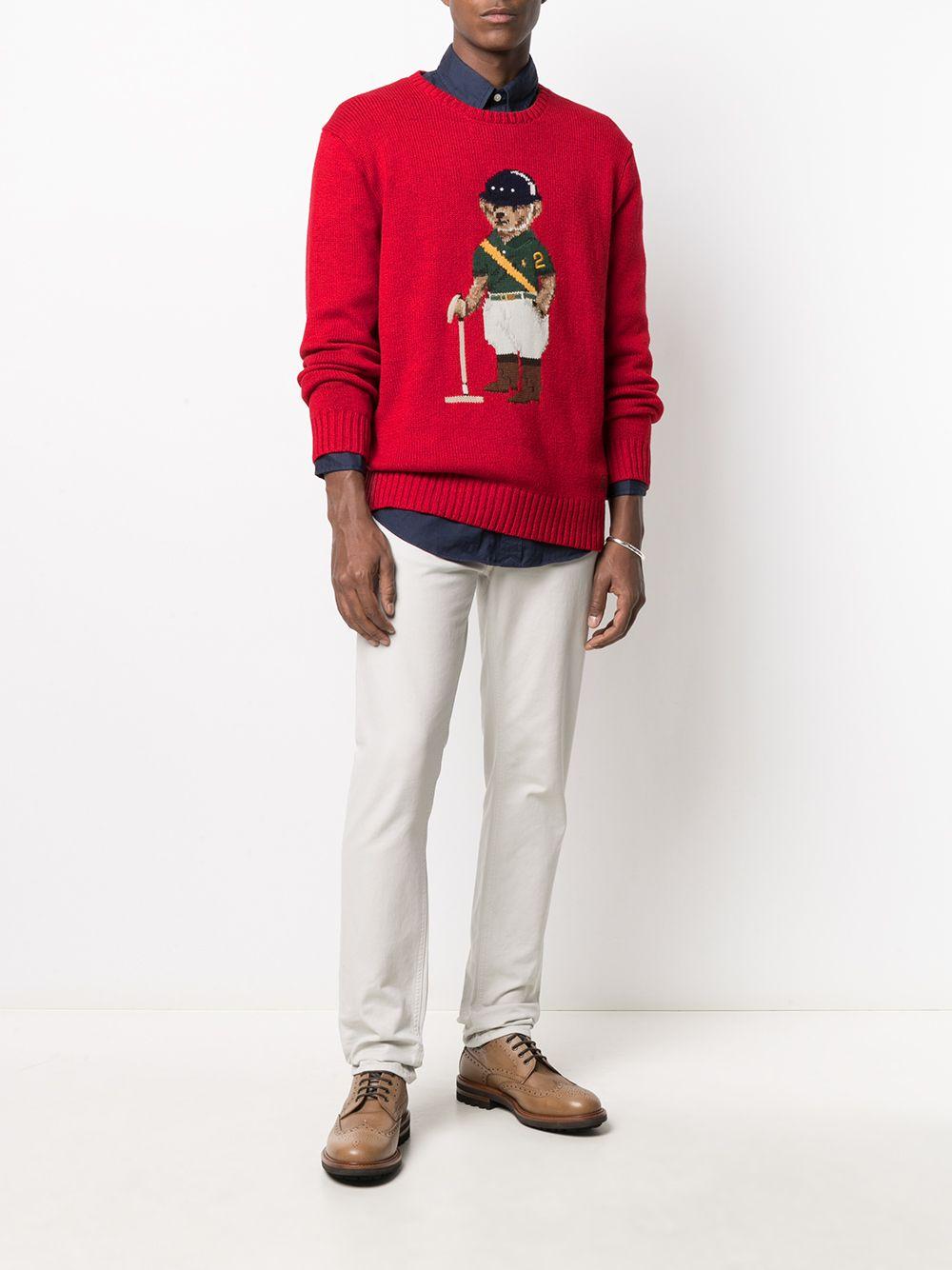 ralph lauren bear jumper mens