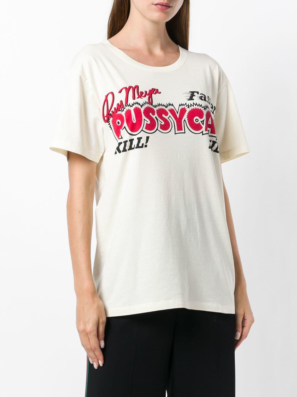 Gucci Pussycat T-shirt | Lyst