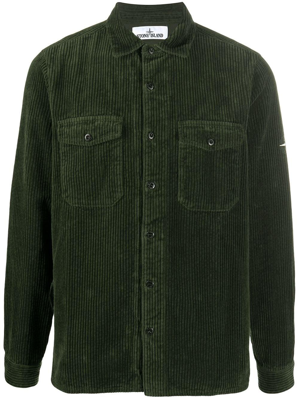 Stone Island Corduroy Cord Overshirt in Dark Green (Green) for Men | Lyst  Australia