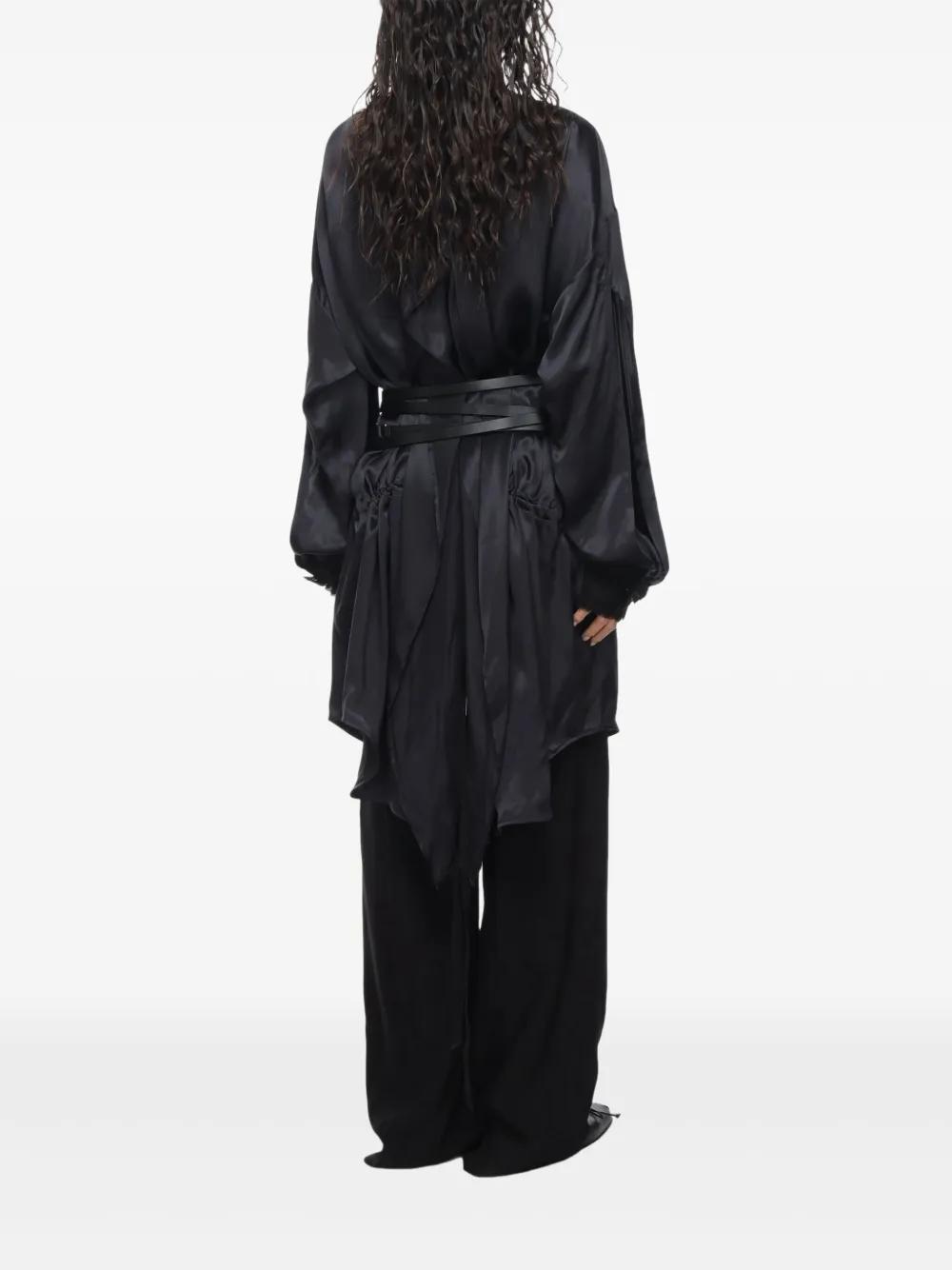 ワンピース Ann Demeulemeester DEMY X-LONG HIGH SLIT LONG SLEEVE DRESS Ann Demeulemeester DEMY X-LONG HIGH SLIT LONG SLEEVE DRESS