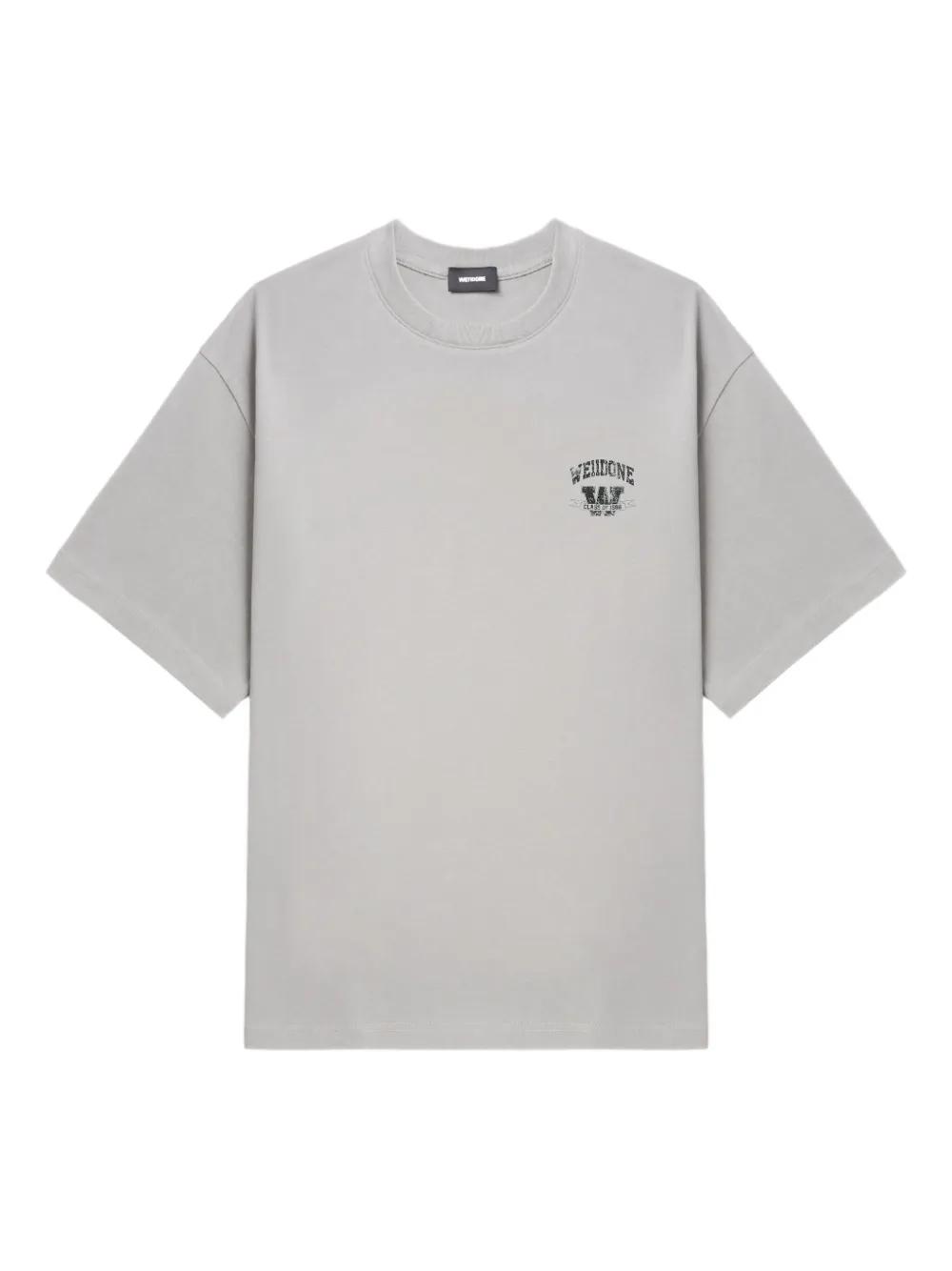 トップス We11done ls tee Gray & Black Layered Long Sleeve T-Shirt by We11done on Sale
