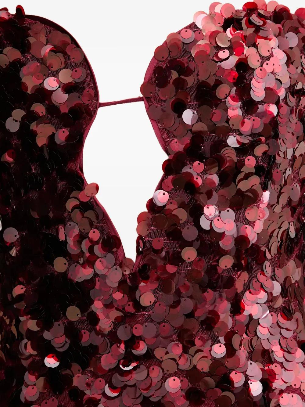 bardot red sequin dress Bardot Verona Sequin Maxi Dress Deep Red