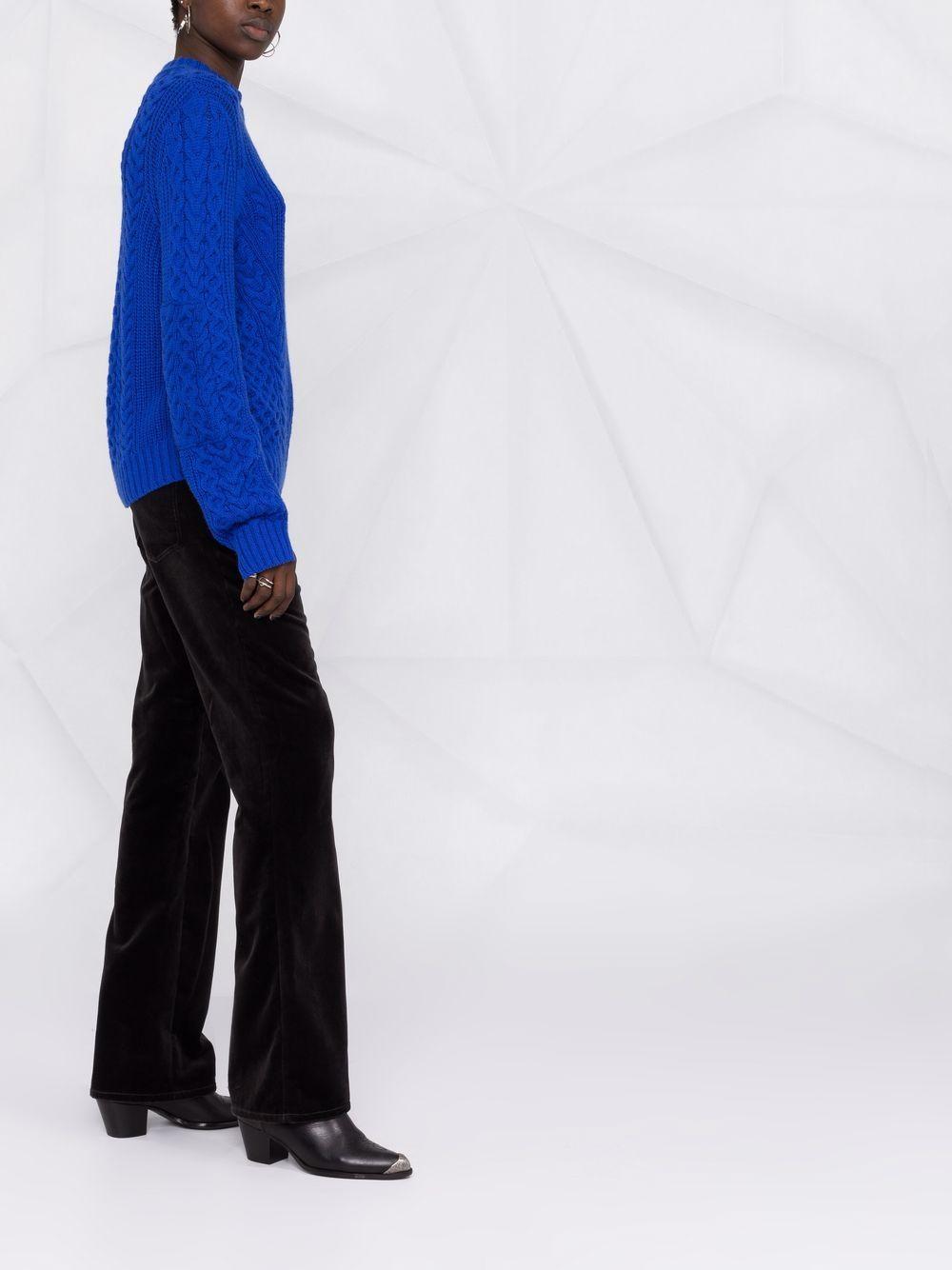 Zadig & Voltaire Kelly Skull Patterned-knit Jumper in Blue | Lyst