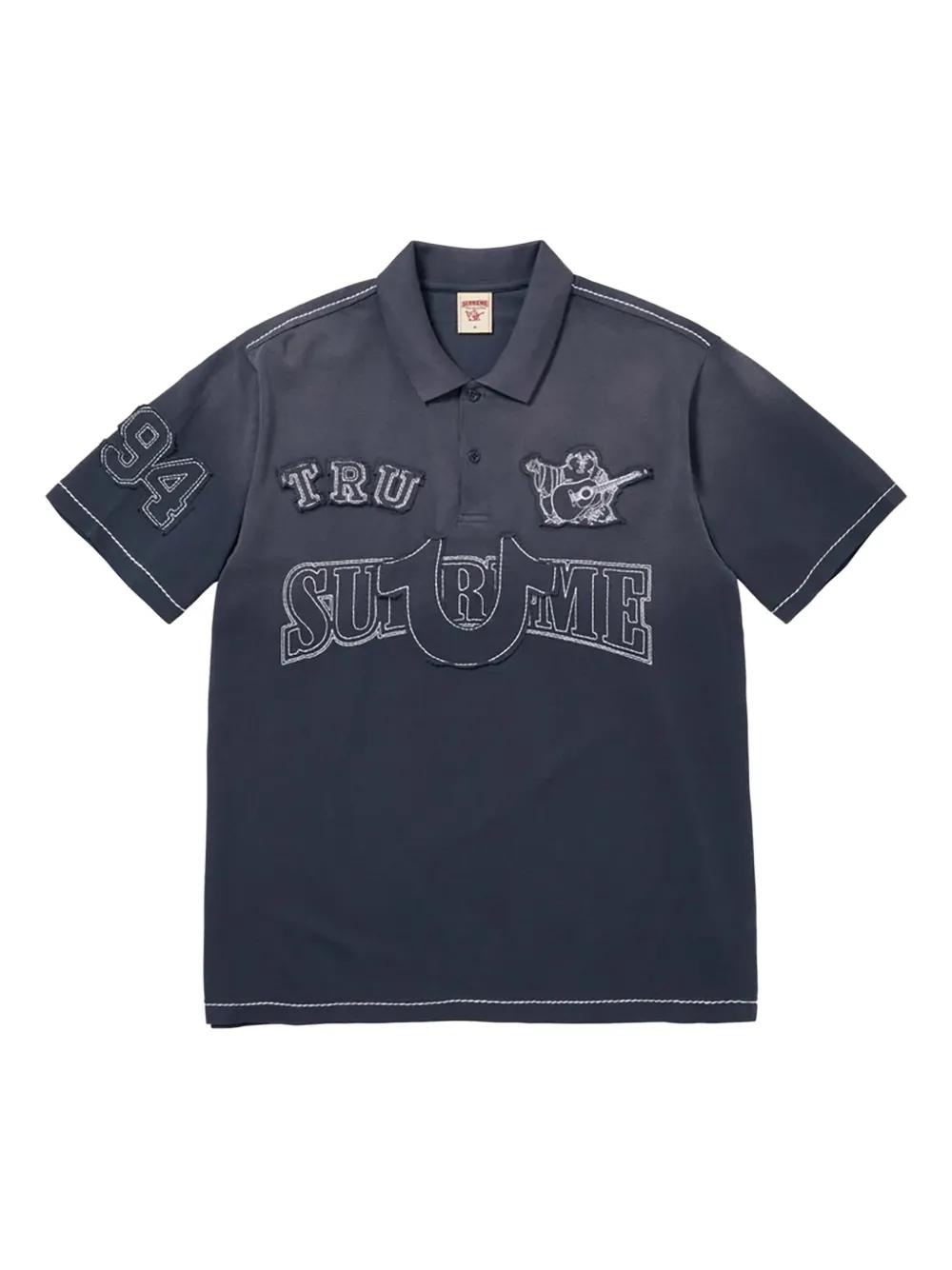 X True Religion Polo À Appliqué Supreme pour homme en coloris Bleu