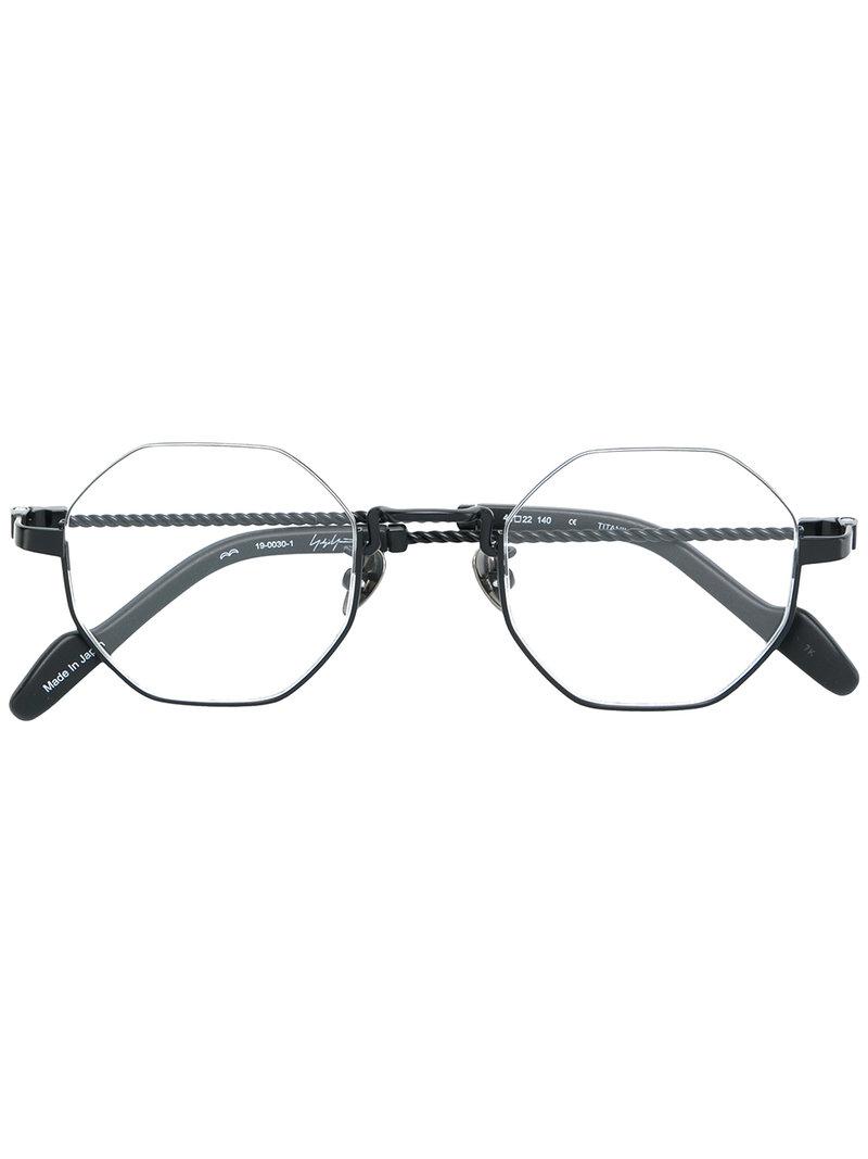 Occhiali da vista esagonali di Yohji Yamamoto in Nero | Lyst