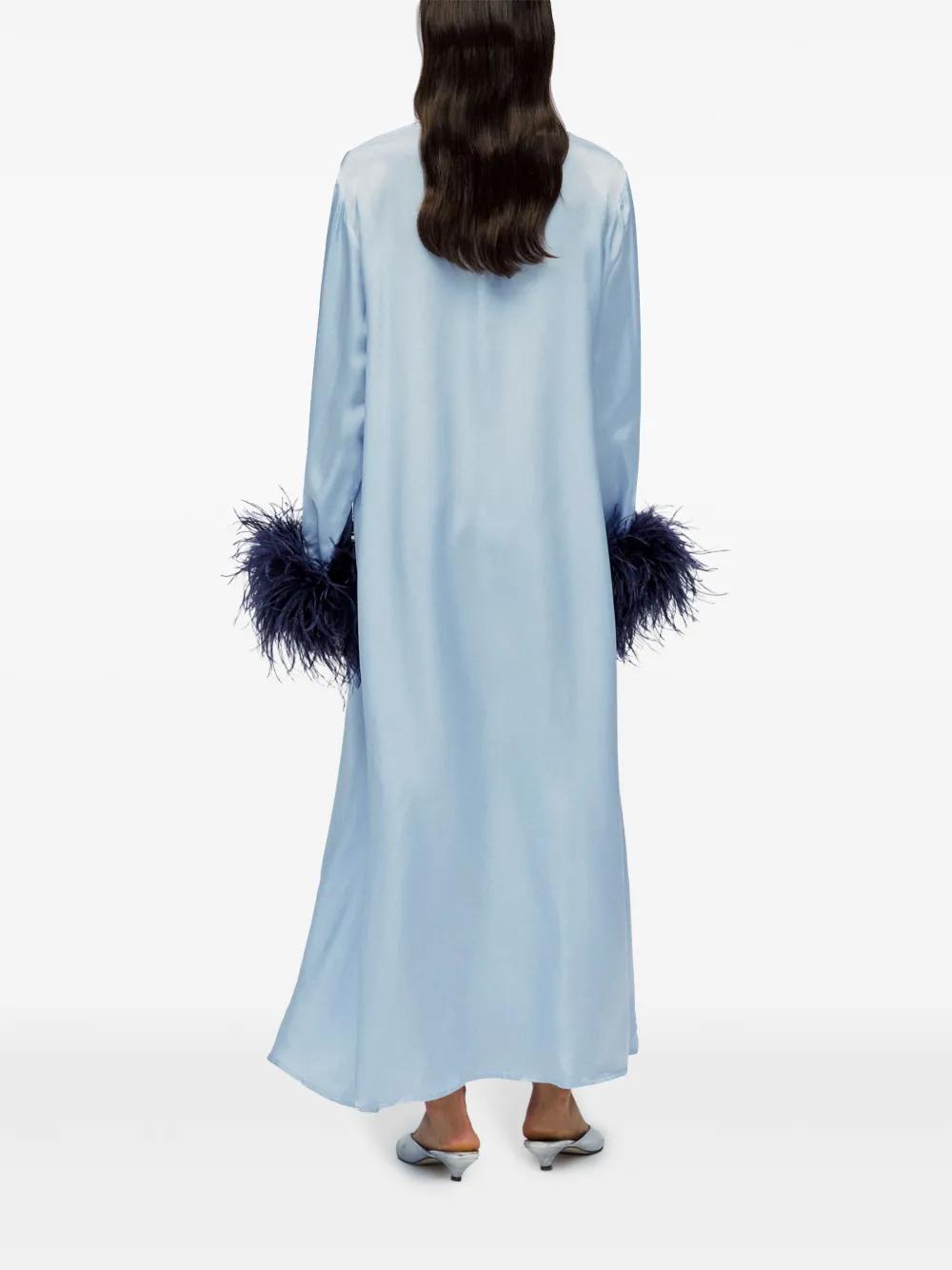 chinese dress ladies Suzi Maxi Dress With Detachable Feathers in White