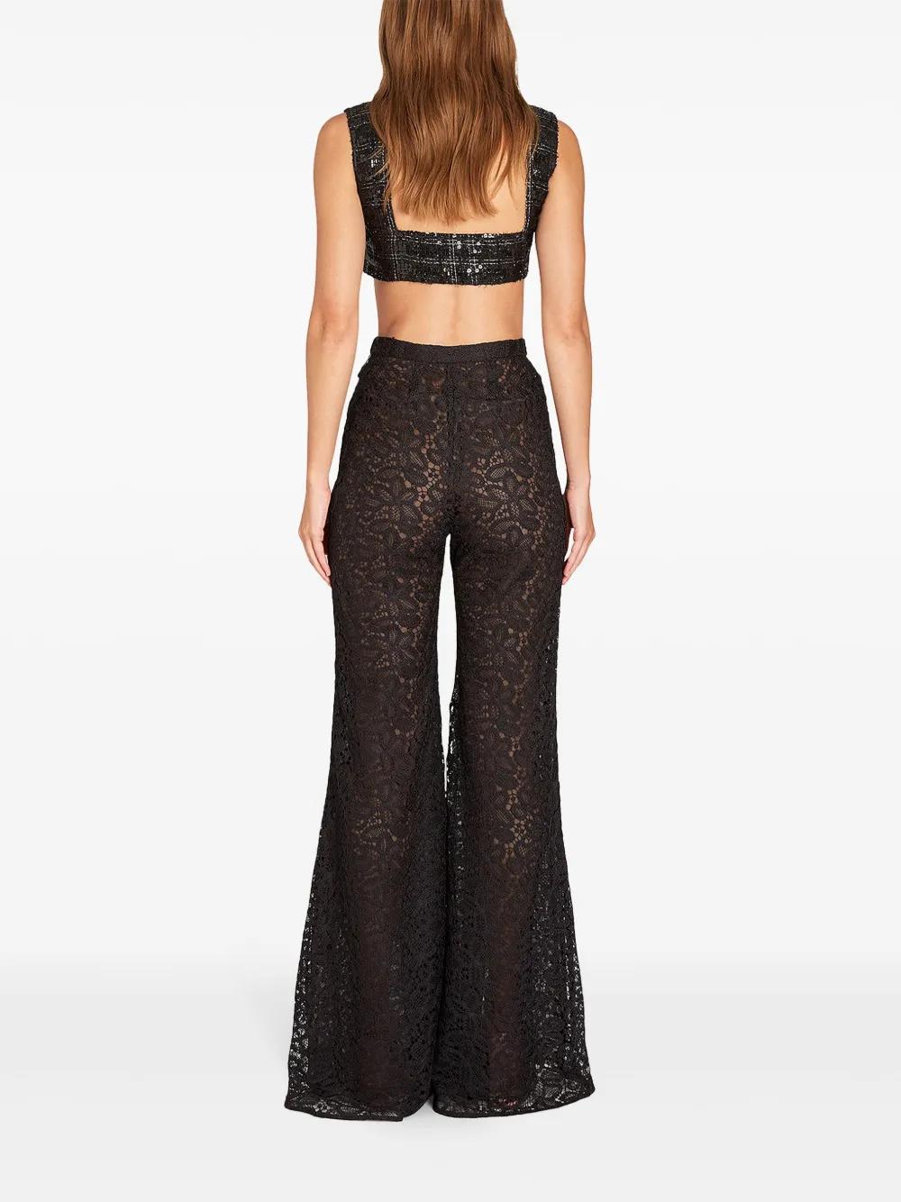 パンツ GIAMBATTISTA VALLI Cropped silk blend pants Black Giambattista Valli Pants for Women | Online Sale up to 72