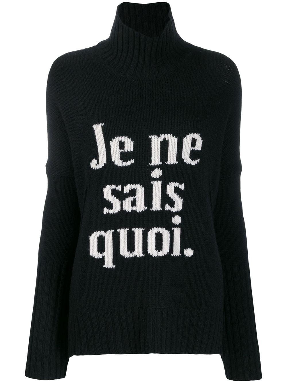 Zadig & Voltaire Je Ne Sais Quoi Sweater in Black | Lyst
