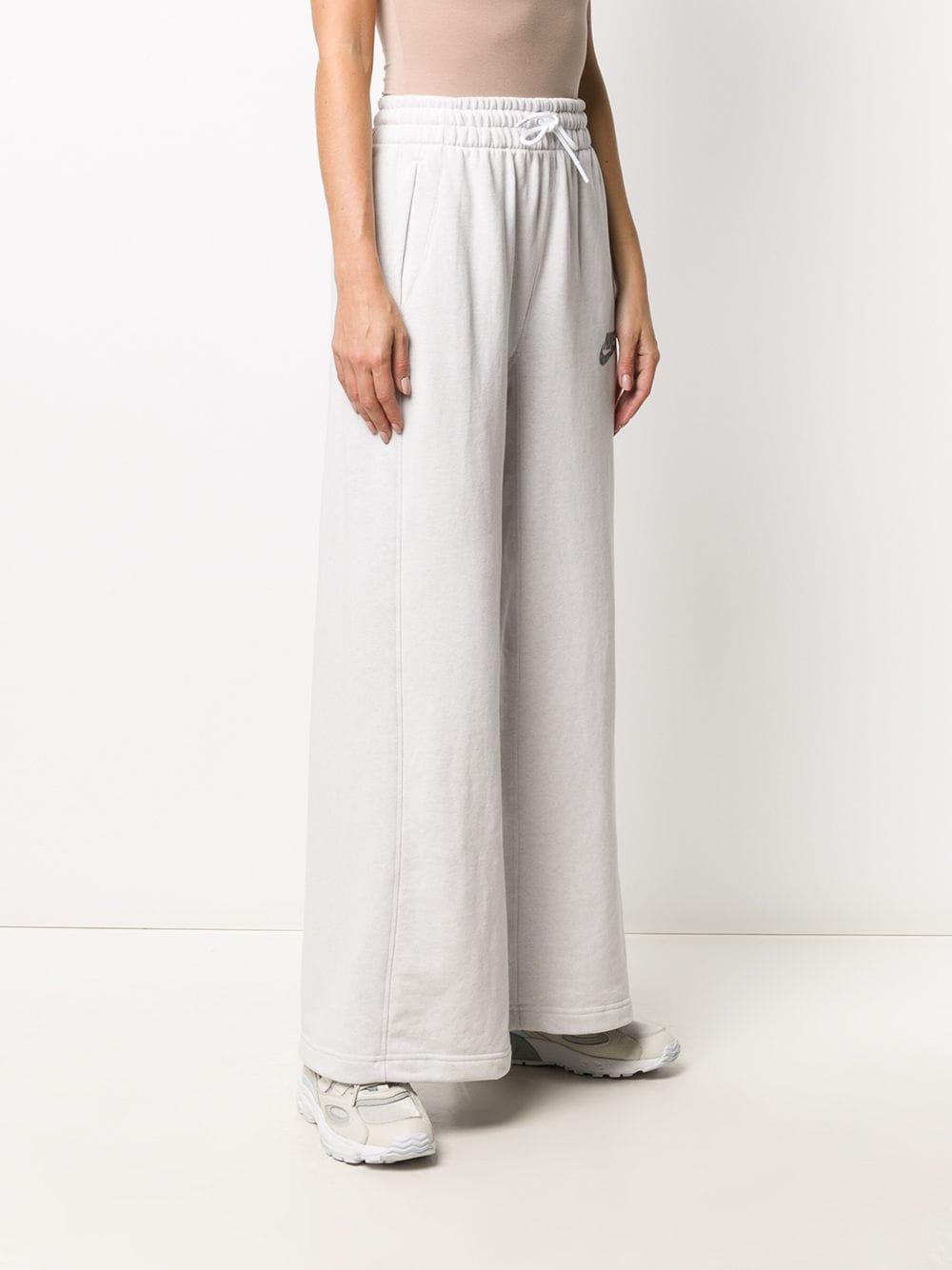 Nike Wide Leg Track Pants in Grey (Gray) Lyst