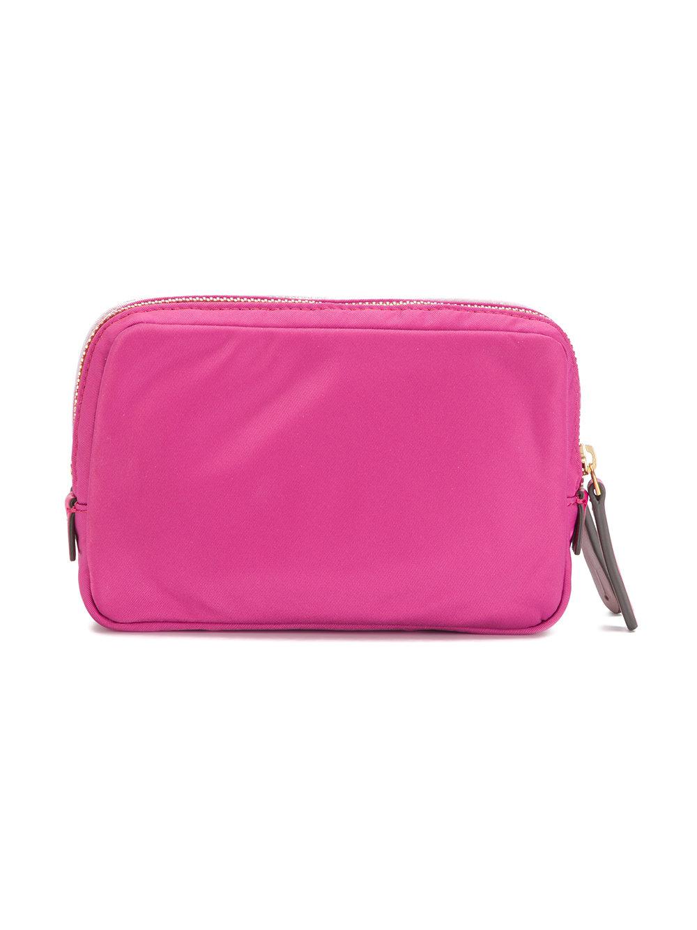 Lyst Anya Hindmarch Double Stack Makeup Pouch in Pink