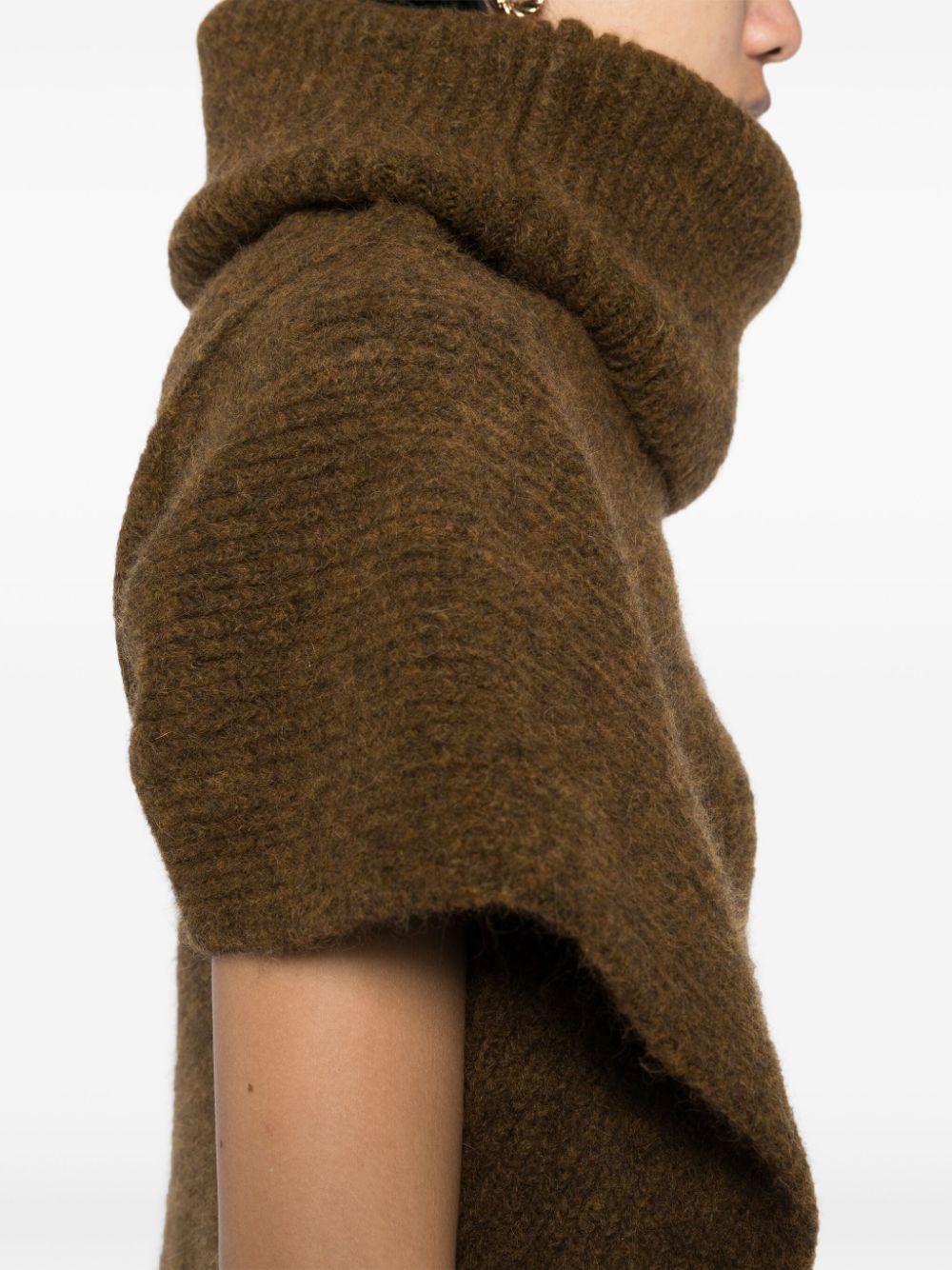 Rick Owens レディース グリーン ニットベスト セーター & ニット