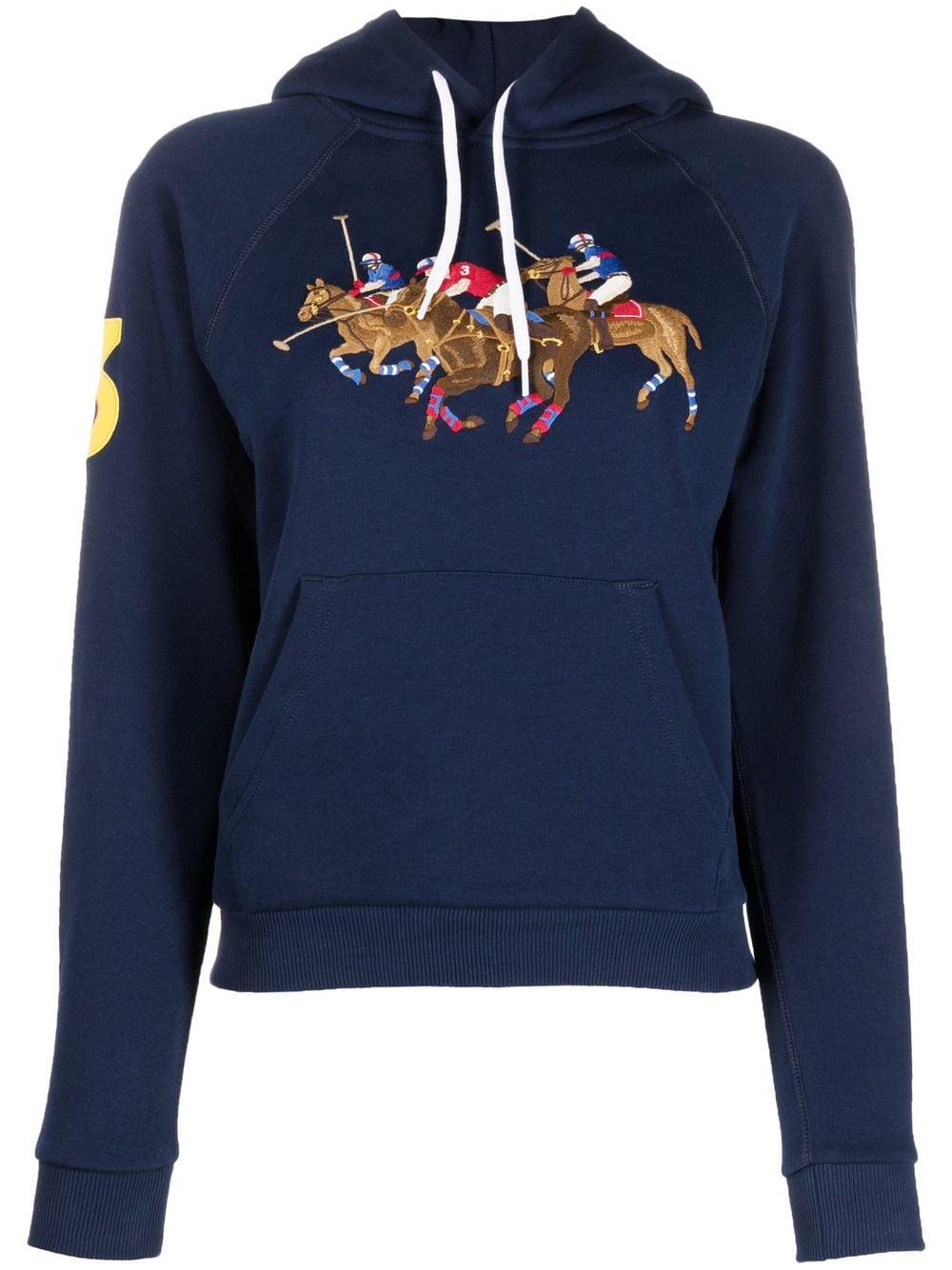 Polo Ralph Lauren Racing Horses Hoodie in Blue Lyst Australia