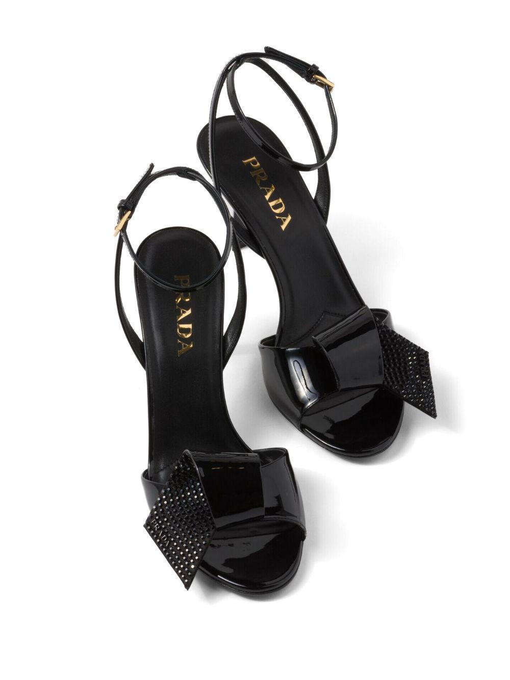 Prada 75mm Embellished Sandals in Black Lyst