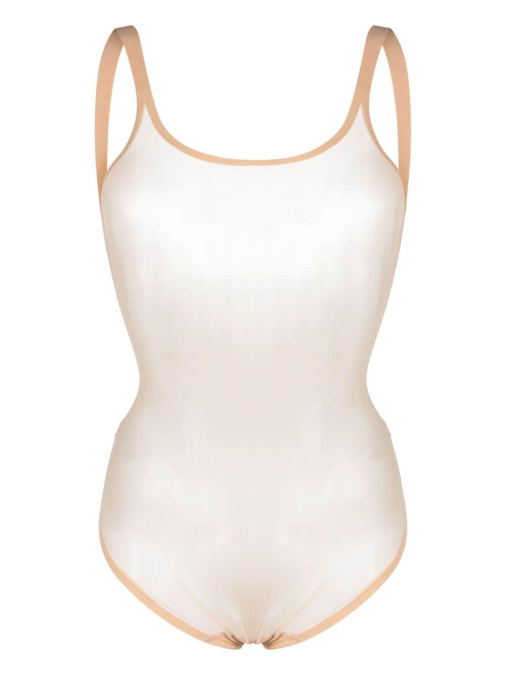 Wolford Shaping Tulle Bodysuit in White | Lyst