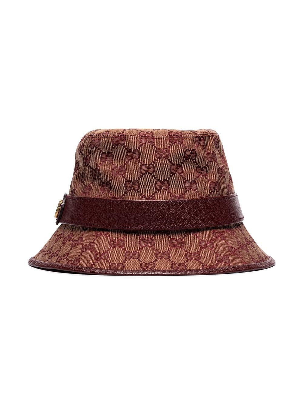 Gucci GG Canvas Fedora in Red for Men 