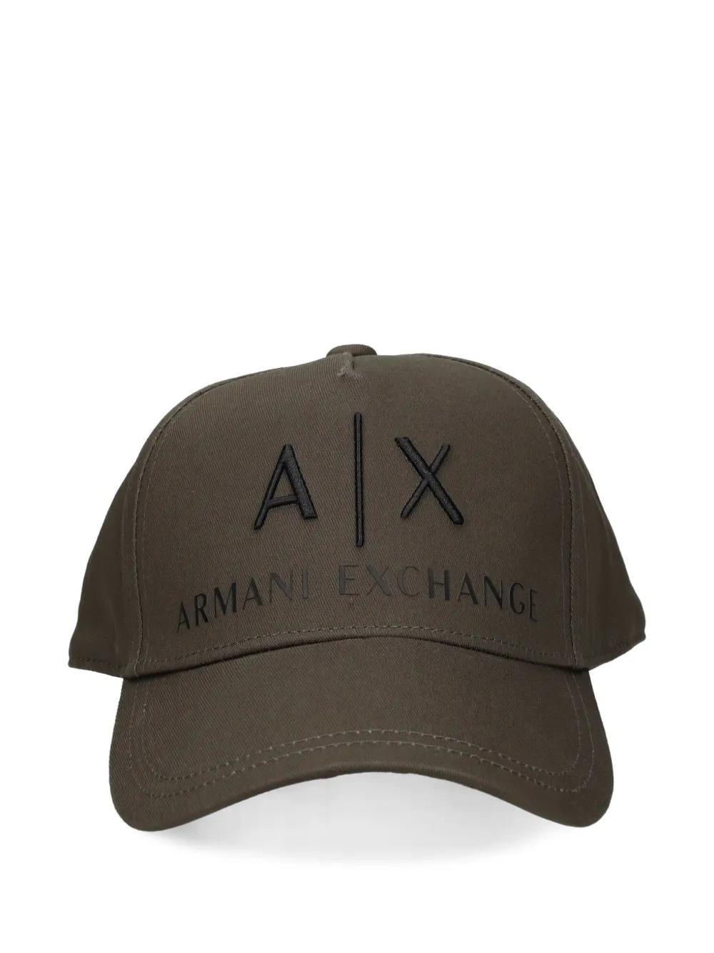 ARMANI EXCHANGE Logo-Embroidered Baseball Cap in Brown for Men