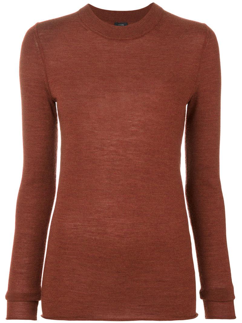 Round-Neck Sweater Brown