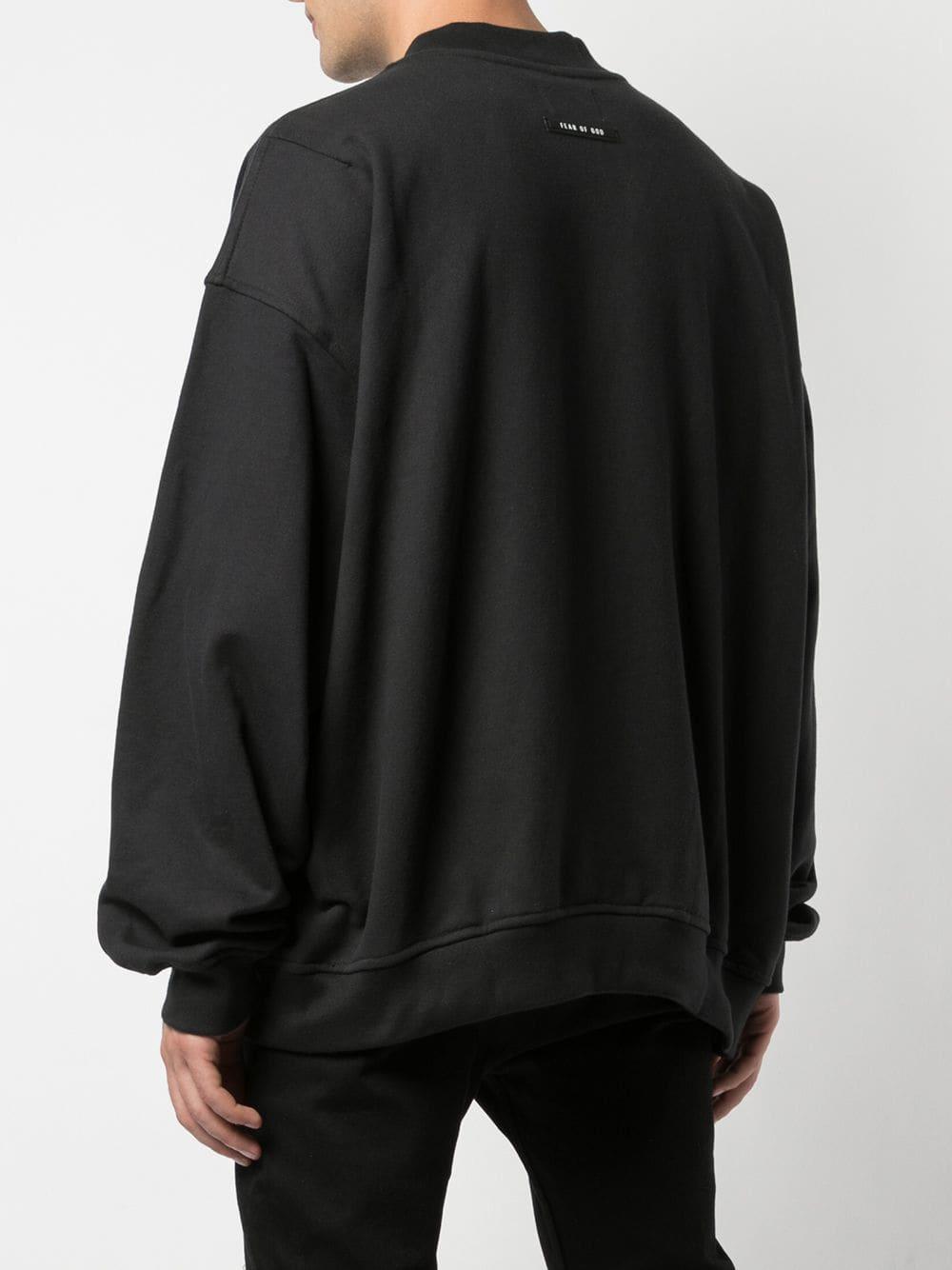 Fear Of God Cotton Oversized Sweater in Black for Men - Lyst