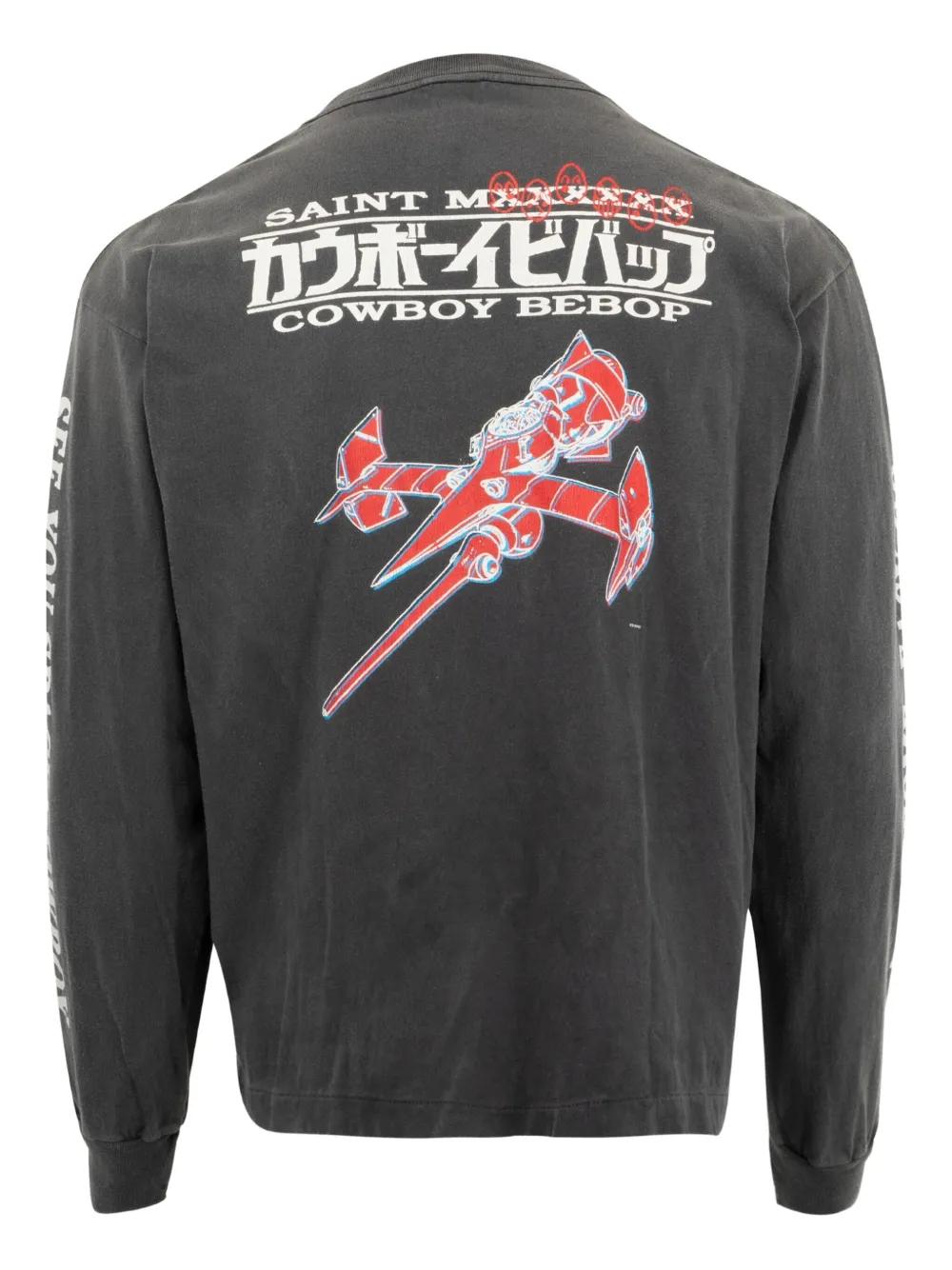 SAINT Mxxxxxx X Cowboy Bebop Easy Come T-Shirt in Gray for Men | Lyst