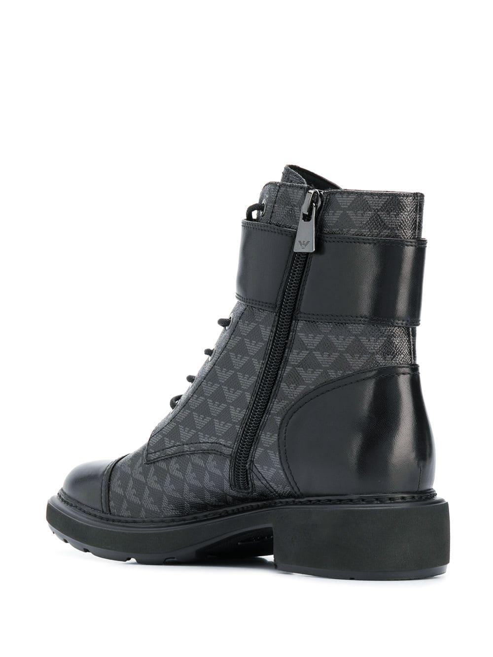 armani combat boots