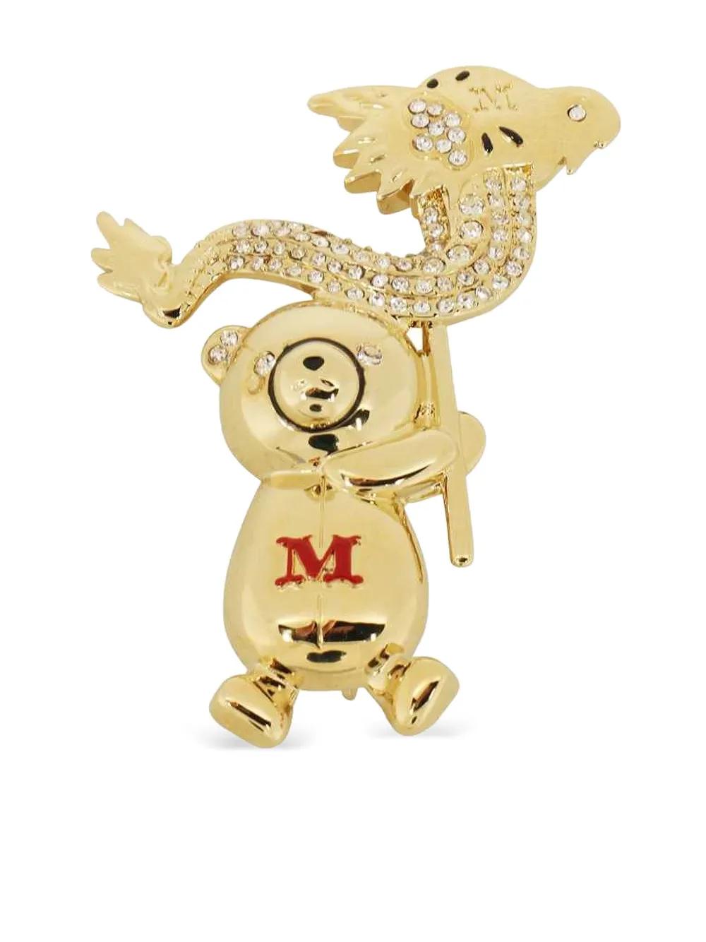 ★Max Mara★M grosgrain pin Max Mara M Grosgrain Pin in Metallic | Lyst
