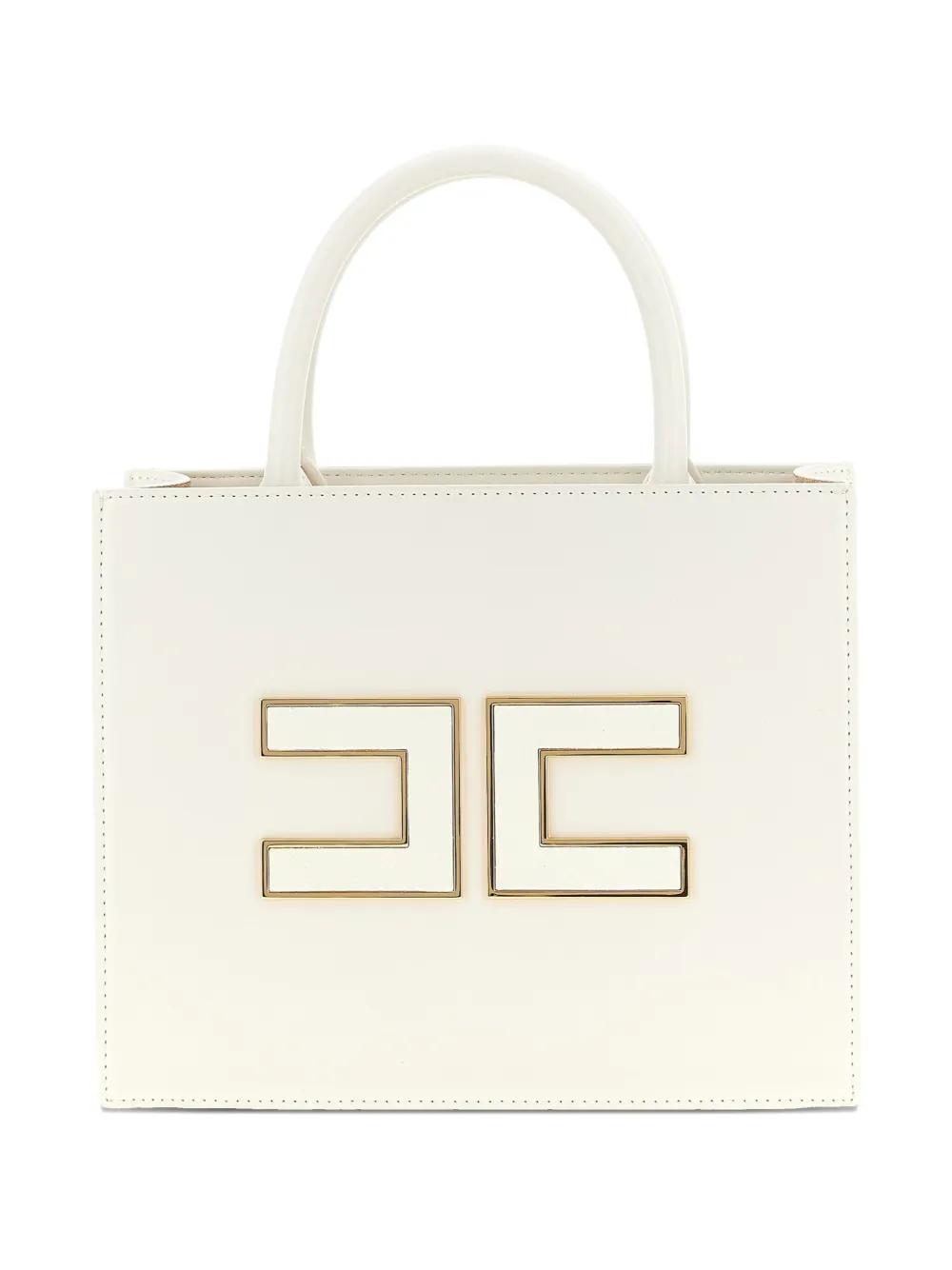 トートバッグ ELISABETTA FRANCHI Woman Tote bags Yellow BS13A DC6 Elisabetta Franchi Woman Small Tote In Raffia Jacquard