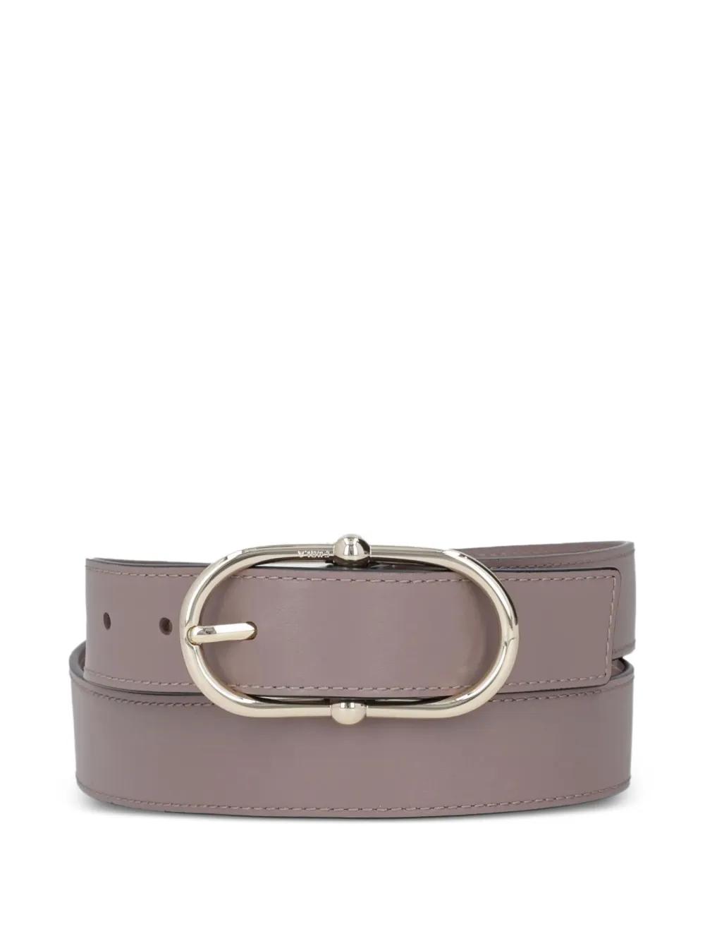 Gorgeous Furla  supple pebble leather women’s belt Fixed Belt ESPRESSO Furla Nuvola | Furla BG main image 4