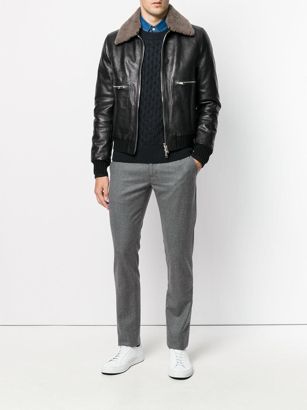 Jacob Cohen Wool Slim Fit Tailored Trousers in Gray for