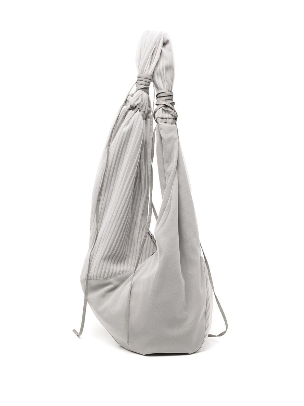 Kiko Kostadinov Tulle Pleated Messenger Bag in White | Lyst UK
